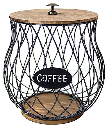 QUTHZZHY Porta Capsule Caffè, Porta Cialde Caffè,Cestello Portaoggetti per Caffeina, Cialde Espresso, Contenitore K per Banchetti, Accessori per Bar