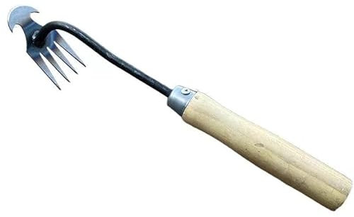 NogrAx Manual Weeders - Hand Tools for Garden, Patio and Path with long handle, Perfect for Pulling Weeds, Removing Roots, Hoeing, Cultivating and Raking as a gardening accessories (A)