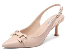 QUEEN HELENA Décolleté con Tacco Basso a Punta Chiusa Scarpe Casual Eleganti Donna K3396