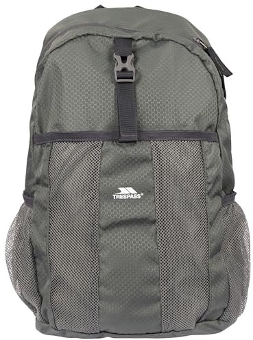 Trespass Packaway Rucksack Turzo - Lightweight Foldable Backpack, Travel Daypacks, Packable Rucksacks 22L for Men Women Kids, Outdoor Camping Climbing Cycling Walking