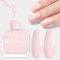 TOMICCA Quick Dry Long Lasting Light Pink Nail Polish, Natural Pink No UV Needed for DIY Manicure Decorations, 15ml