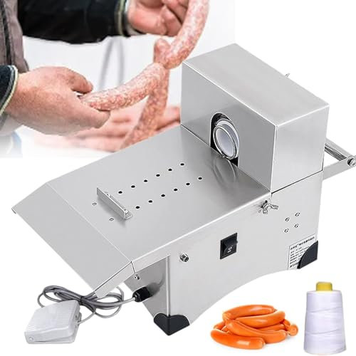 ZHIXUMM Electric Sausage Stuffer, Adjustable Speed Stainless Steel Sausage Maker Meat Stuffer, Electric Stuffer Sausage Filler Tubes, Home & Commercial