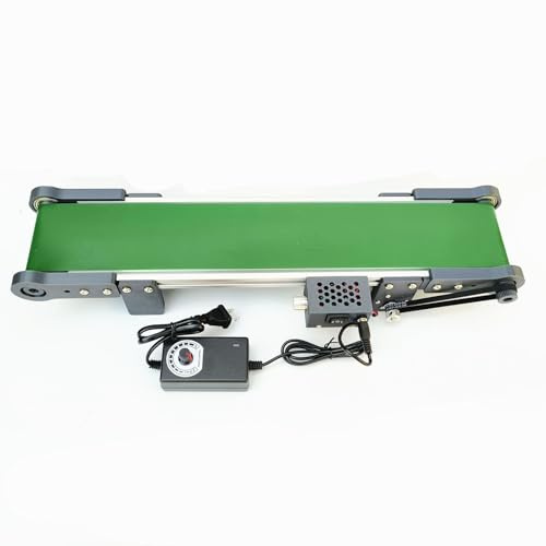 Rusopobe Nastro Trasportatore da Tavolo in PVC, Nastro Trasportatore Automatico Portatile Dispositivo per Esperimenti di Attrito Modello Elevatore di Produzione Tecnologica, 50/70 cm(10 * 70)