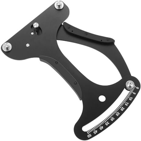 YHZNAGEM Speichenspannungsmesser, Fahrrad Speichenspannung Messgerät Speichentensiometer, Fahrradspeichen Tension Meter Kalibrierwerkzeug Messgerät Al-Legierung CNC Genau für alle Speichen Schwarz
