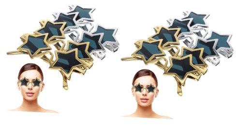 SAFIGLE 8 Piezas Lentes gafas de sol gafas niño accesorios fiesta sol de lujo de fiesta divertidas en forma de estrella de polivinilo