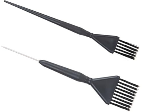 Healeved 2 Piezas Cepillo Para Teñir El Cabello Herramientas Profesionales De Salón Kit Para Mechas Aplicador De Tinte Cabello Peine Para Color Coloración Equipo De Peluquería Cepillo