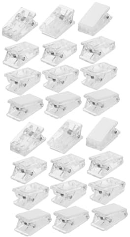 SHOWERORO 60 Stk Selbstklebender Clip Wandteppich-clips Klebrige Fotoclips Selbstklebende Kabelclips Dateien Löschen Clips Wandclips Zum Aufhängen Plakataufhängestreifen Transparent Plastik