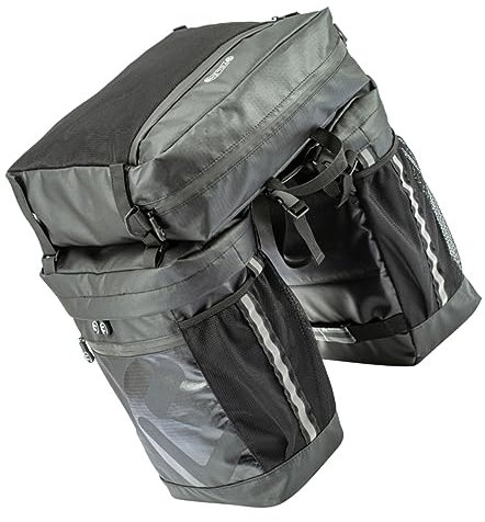 INOOMP - Gepäckträgertasche 3-in-1-tragetasche Fahrradsatteltasche Reflektierendes Design Kompakt Für Radfahren Im Freien