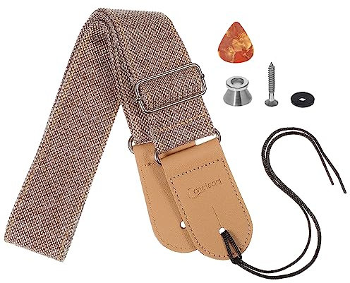 ERINGOGO Gitarrengurt Mit Nieten Gitarrengurt Verstellbar Instrumentengurt Zubehör Gurt Für Gitarre Instrumenten Schultergurt Gitarren Schultergurte Bassgurte Zufällige Farbe