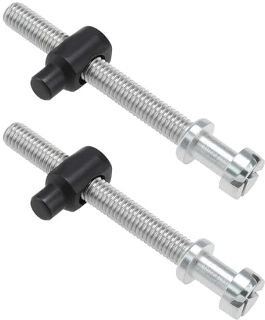 EMSea Lot de 2 Vis de Réglage de Chaîne pour Tronçonneuse M5 X 52 Mm Compatible avec Husqvarna Et Compatible avec Stihl