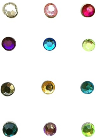 ROMISBABA 12 Pezzi Marcatori Magnetici per Bicchieri da Vino in Acrilico Colorato Riutilizzabili e Lavabili Riconoscitore per Vetri da Cocktail per Feste Ristoranti e Matrimoni