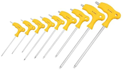 TOPEX Ensemble de tournevis coudés T10 T15 T20 T25 T27 T30 T40 T45 T50 Torx 35D968