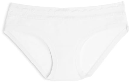 Cotonella, Slip Donna in Cotone Bielastico con Pizzo - 2 Pezzi