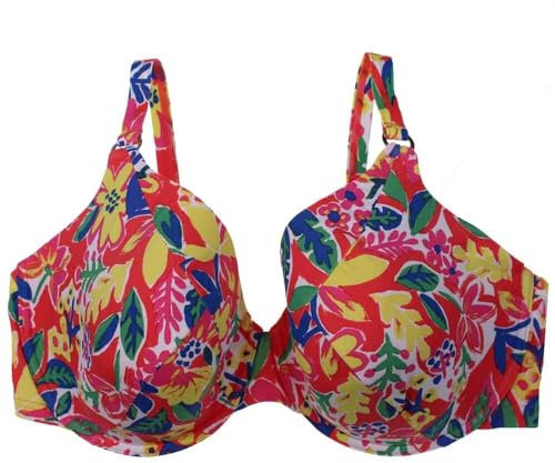Liv Lingerie Ladies Bra Bikini top only (Pink Mix) 34G/ top only