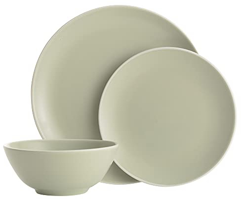 Mason Cash Classic Collection Green 12-Piece Dinner Set