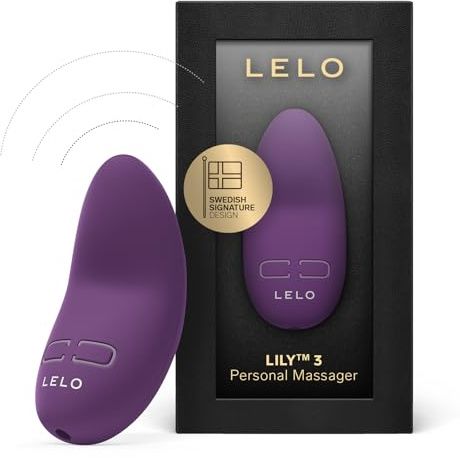 LELO Lily 3 Mini Bullet Vibrator for Women with 10 Different Pleasure Settings in Elegant Dark Plum, Discreet Vibrator Adult Toys for Clit Stimulation, Rechargeable Travel Sex Toy