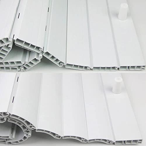 Pertoni Tende Store enrouleur en PVC avec lame incurvée ou droite Dimensions et couleurs personnalisées Largeur 50 cm x 100 cm de long