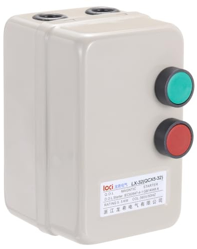 PATIKIL Magnetisk start, 380 V 5,5 KW 7,5 HP, magnetisk omkopplare startmotor för luftkompressor