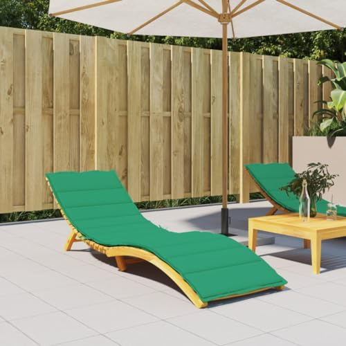 Annlera Grün 200x70x3 cm Gartenstuhlauflage Oxford-Gewebe Gartenstuhlauflage Gartenliege Auflage Gartenmöbel-Kissen Gartenmöbel Auflagen Liegestuhl Auflage Sitzauflage Gartenstuhl