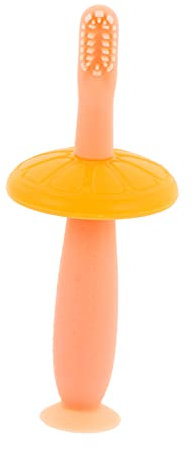 Gatuida 1 Satz Zahnbürste Babybürste aus Silikon Mundpflege für Babys Baby Beißbürste Kauspielzeug für Babys Premium-Silikon Gerader Griff Reinigungsmilch Kind Kieselgel