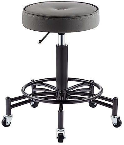 ASHSDI Barhocker Barstuhl Rollbarer Barhocker Auf Rollen, Medizinischer Drehhocker Mit Rundem Sitz Und Höhenverstellbaren Barhockern Mit Kugelgriff Küchenstuhl Thekenstühle(E)