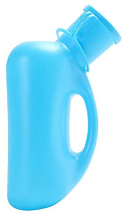 Männliche Urinalflasche, Tragbare Urinalflaschen for Männer mit Deckel, 1200 ml, Herrentöpfchen, Urinale for Zuhause, Camping, Auto, Reisen