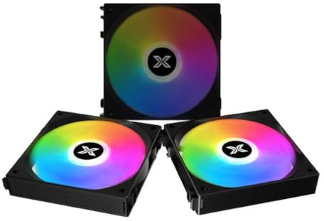 Kit 3x Ventilateurs pour Boitier 120mm Xigmatek Starlink, Noir _ EN41303