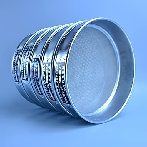 1pc Laboratory Sieve Dia 20cm From 10mesh To 200mesh Stainless Steel Net Chroming Body Test Sieve Standard Test Sieve(150 mesh(0.1mm))