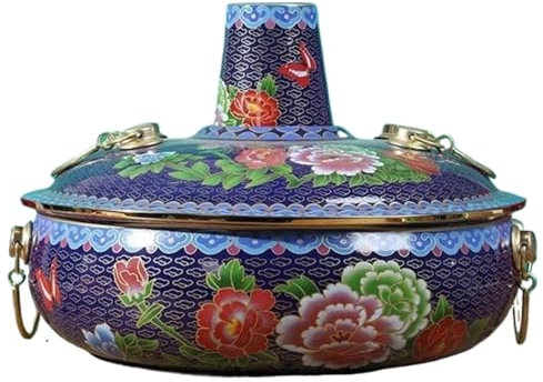 Casserole chinoise au charbon de bois pour induction, casserole en cuivre pour une cuisine chinoise authentique, batterie de cuisine à induction, casserole en cuivre durable pour une expérience de