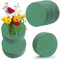 Tholire Round Floral Foam – 6-Pack Water-Absorbent Wet Foam Blocks for Fresh Flower Arrangements, Wedding Centerpieces, Bouquets & Craft Decorations