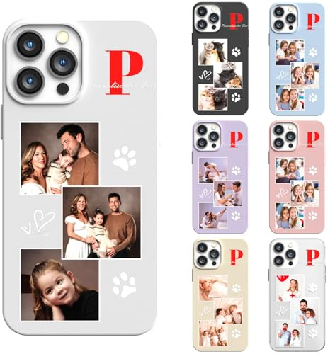 LSXYHQLD Personalisierte Handyhülle für iPhone 16 - Individuell mit eigenem Foto & selbst gestalten, mit Bild, TPU Schutzhülle zum Selbst designen