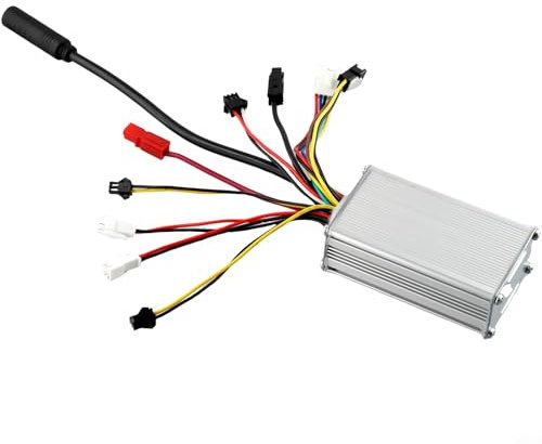 FACULX Electric Bicycle Controller, 36V 48V 6-FET 15A 250W JN Compatible, Waterproof Connector For E-Bike Motor, Double Light Wire Connector