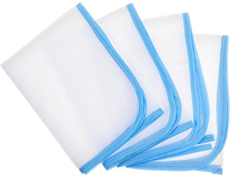Xinjoduz 4 PCS Ironing Protector Mesh Protective Ironing Mesh Cloth to Protect Clothing Net Pressing Pad Scorch Iron Cloth Heat Resistant Scorch Saving Iron Board Cover Pad for Sewing Fabric