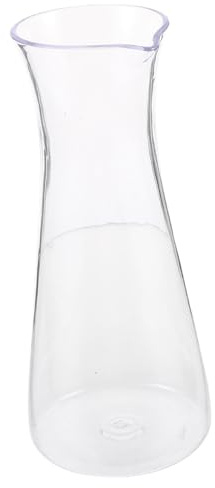POPETPOP Acrílico Transparente Decantador Vino Garrafa Servir Bebidas para Fiestas y Reuniones Familiares Jarra Reutilizable para Decoración y Uso Multifuncional