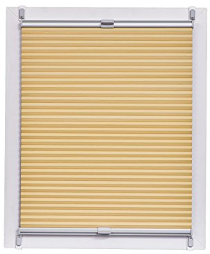 Sunlines Estor Plisado de Panal Fabricado en Alemania, luz Diurna, Klemmfix, Albaricoque, riel Gris Plateado, 100 x 150 cm, Tela, 100 x 150cm