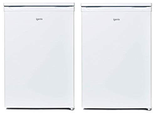 Igenix Freestanding Under Counter Larder Fridge & Freezer Set, Reversible Doors, 55cm Wide, White