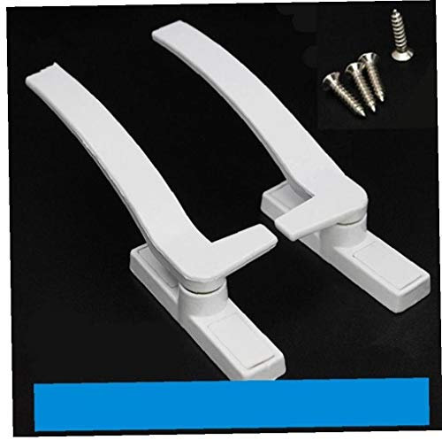 Hotaden Remplacement des fenêtres Blanc Poignées Gauche et Droite en Alliage de Zinc Poignée de fenêtre Porte