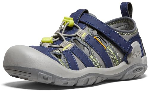 KEEN Mixte enfant Knotch Creek Sandale, Gris Acier Bleu, 38 EU