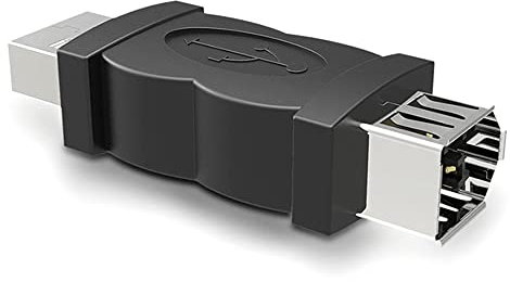 ezqnirk 1pcs Firewire IEEE 1394 6 Pin Female to USB 2.0 Type A Male Adaptor Adapter Suitable for Cameras Mobile Phones MP3 Player PDAs