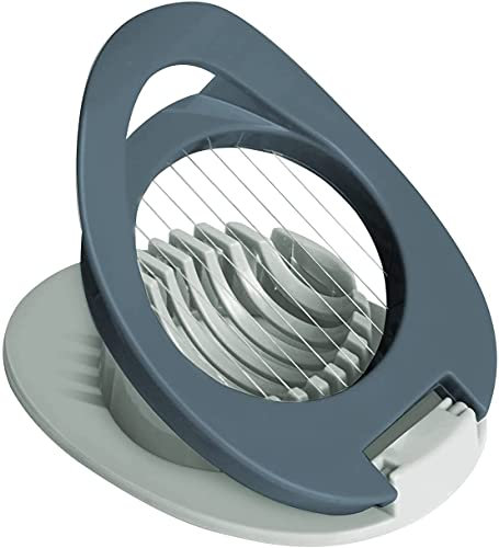 ProBytes Egg Slicer - Multifunctional, Stainless Steel Cutting Wire, Even Slicing, Boiled Eggs, Banana, Strawberry, Sausage, Cooked Ham, Mushrooms, Fruits, Fish Fingers - 1 Piece Dove Grey
