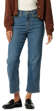 Levi Strauss Signature Gold Women's Heritage High Rise Straight Jeans Stretch Denim (Available in Plus), Twist It, 12