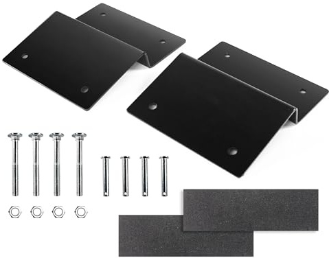 MAXXHAUL Steel Ramp Top Kit, Black - Quickly Create Your own ramps with 2x8 Planks to Safely Load ATV, Motorcycle, and Lawn Equipment on and Off Your Vehicle