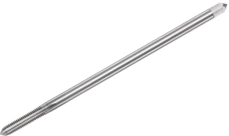 sourcing map Metrischer Gewindebohrer M6 x 1 H2, 150 mm, extra lang, gerade, Nut, Gewindebohrer, Gewindebohrer, Reparaturwerkzeug