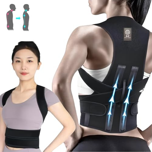 Corrector de Postura para la Espalda Talla XL para Hombre y Mujer: Ortesis Dorsal para Mantener la Espalda Recta - Soporte Lumbar Recta-Espalda Cómodo, Respirable y Ajustable - Transforme su Postura