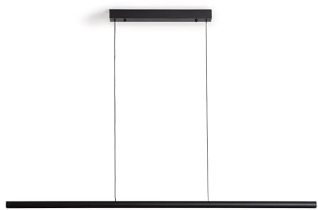LEDKIA LIGHTING Lámpara Colgante Lineal LED 30W | Luz CCT Seleccionable 2800K-3800K-5000K | 2800 Lúmenes | Diseño Estilizado en Aluminio Negro | Ideal para Oficinas; Cocinas o Estudios