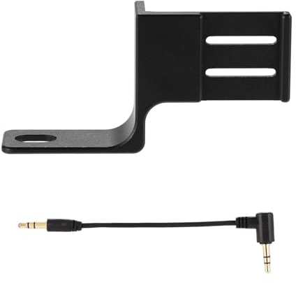 Mikrofon-Blitzschuh, Mikrofonadapter-Montagehalterung Externer Mikrofonhalter Mit Audiokabel für Insta360 X4-Zubehör