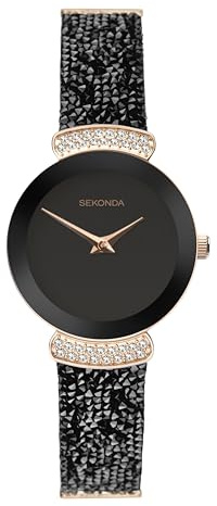 Sekonda Ladies 28mm Round Rocks & Stone Set Analogue Dress Watch