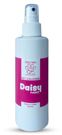 Perfect Pawz Pet Cologne - Dog Perfume with Fresh Scent & Long-Lasting Perfume - Cruelty-Free, Vegan, Aloe Vera Infused Dog Deodorant Removes Bad Odours - Gentle & Safe for Pets - Daisy Pawz - 200 ml