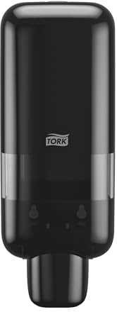 Tork Dispenser sapone e disinfettante, nero, S4, compatibile con ricariche in schiuma, liquido e gel, linea Elevation, 564508