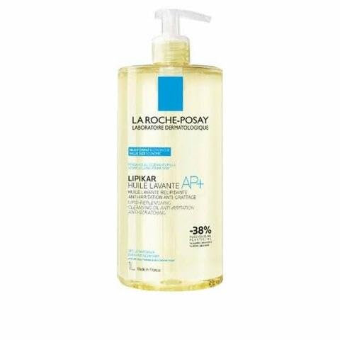 La Roche Posay, Lipikar Aceite Lavante AP+ Limpiador Corporal Anti-Irritación, Nutre e Hidrata, Con Niacinamida, Apto para Zonas Sensibles, Para Piel con Tendencia Atópica, 1L